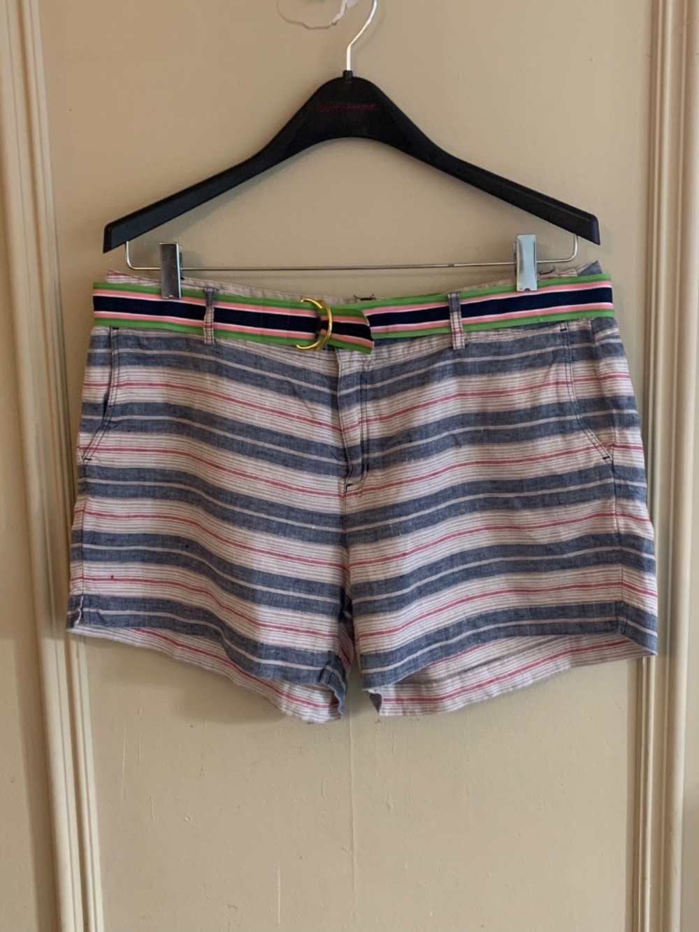 Kenar striped linen shorts (12)